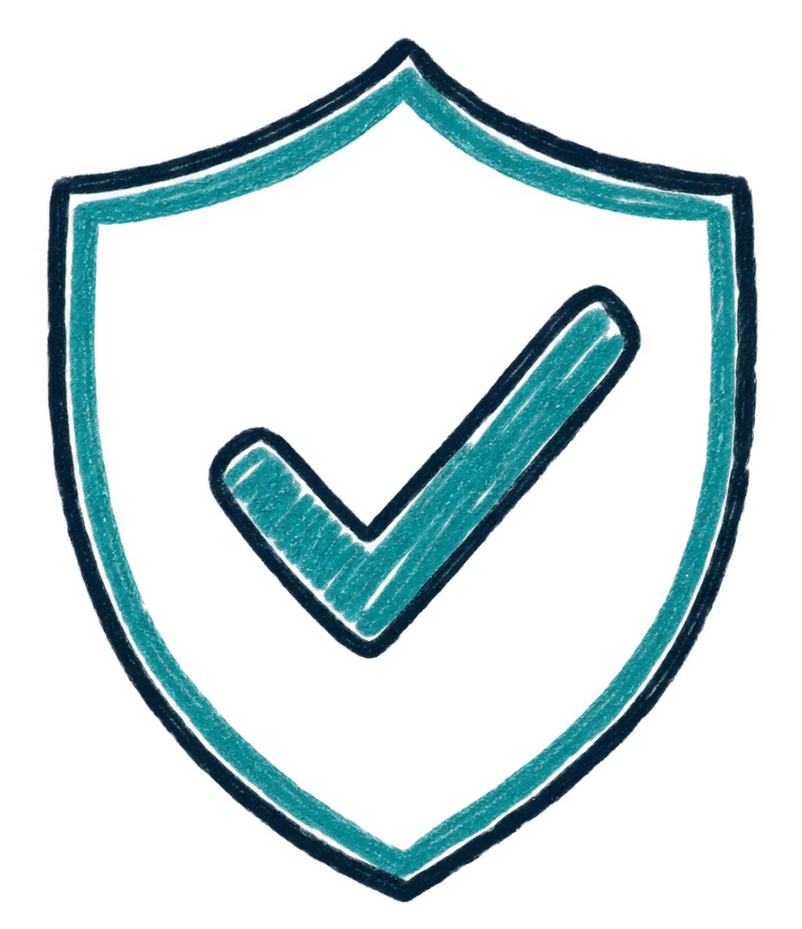 Shiled and checkmark Cropped